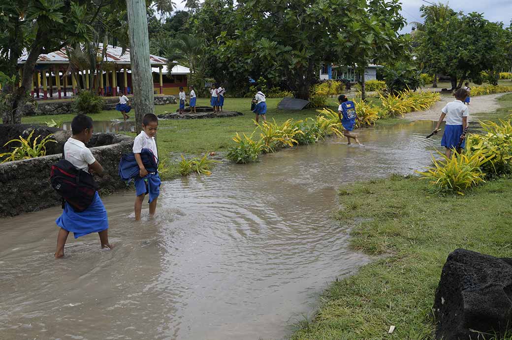 After heavy rain