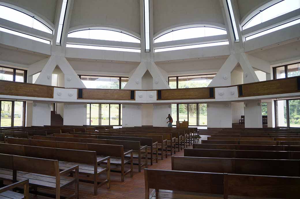 Interior, Baha'i temple