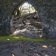 Doorway and lava