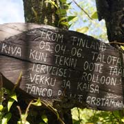 Sign along track