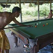 Playing pool