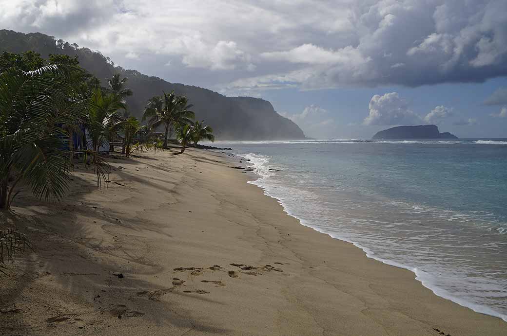 Along Saleapaga beach