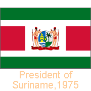 President of Suriname, 1975