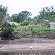 Houses along Palumeu river