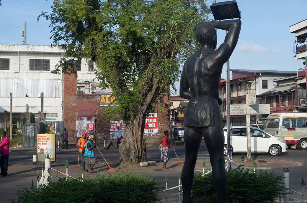 Statue of Kwakoe, Paramaribo