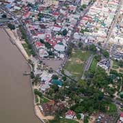 Flying over Paramaribo