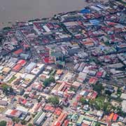 Flying over Paramaribo