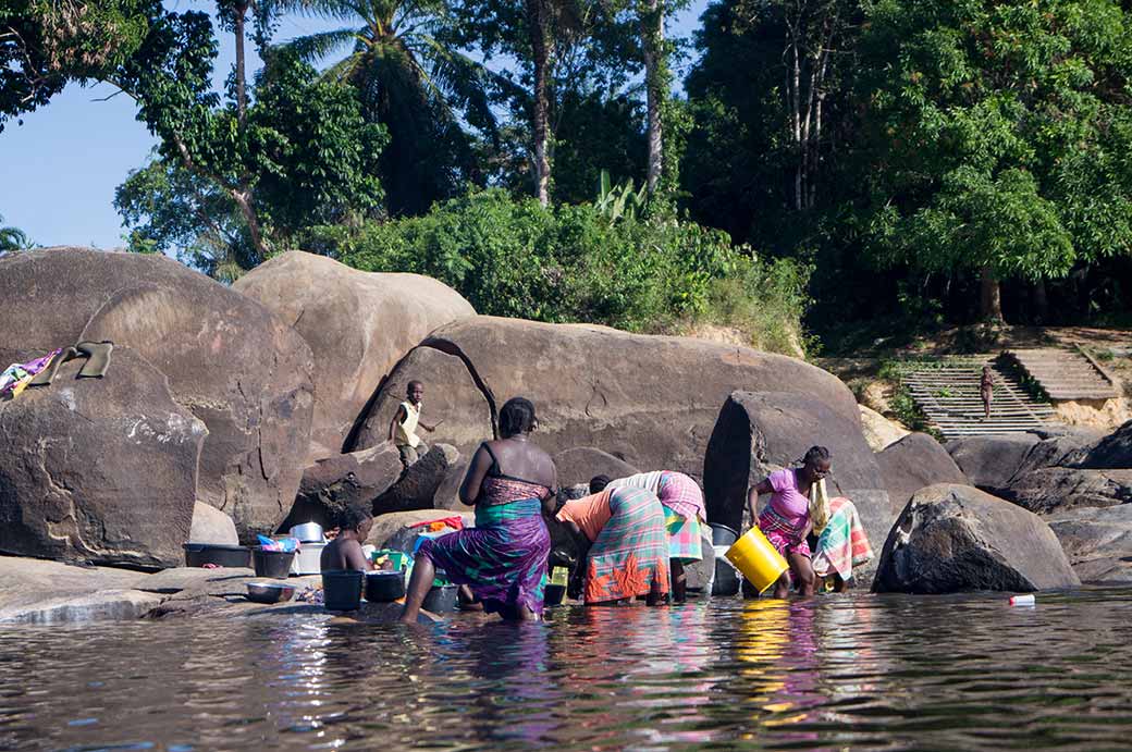 Women doing the laundry