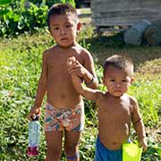 Little Tiriyó boys, Palumeu