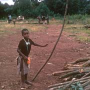 Boy with pole