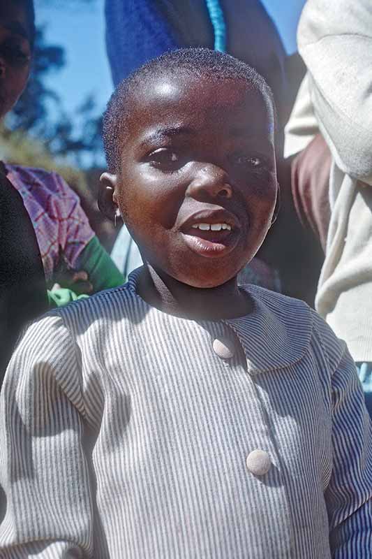 Young girl singing