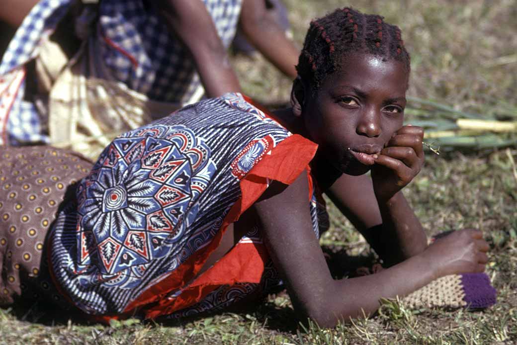 Girl with hairstyle