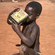 Boy drinking 