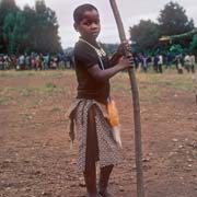 Boy with pole