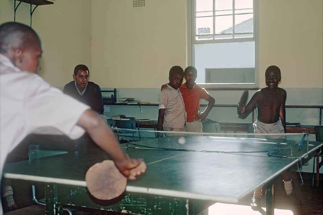 Table tennis match