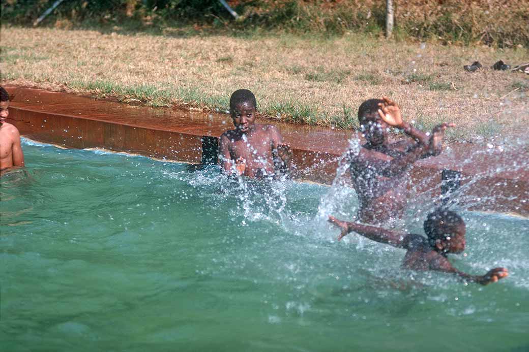 Boys in the pool