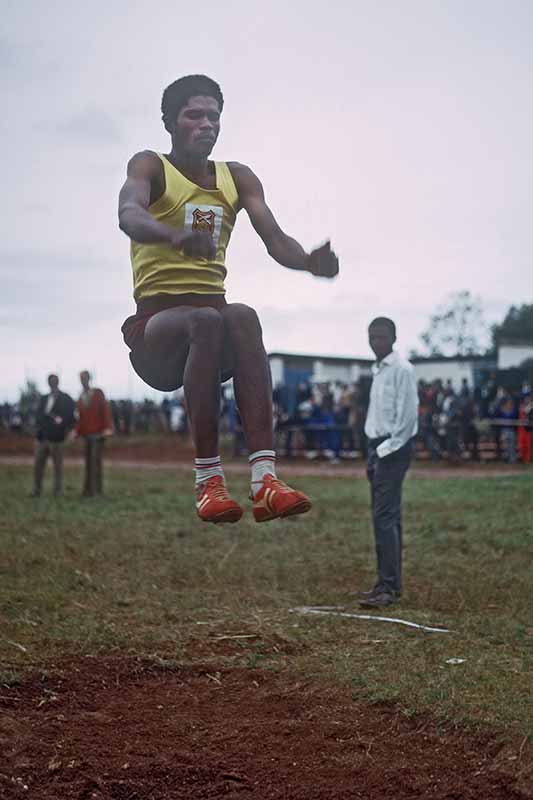 Doing long jump