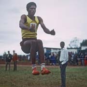 Doing long jump