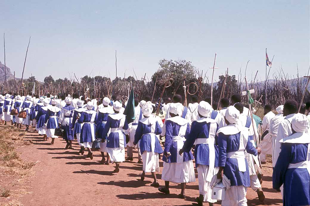 Women marching