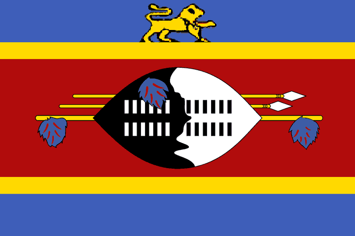 The Royal Standard of His Majesty King Sobhuza II of Swaziland, 1968