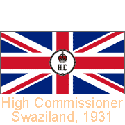 High Commissioner of Basutoland, Bechuanaland and Swaziland, 1931
