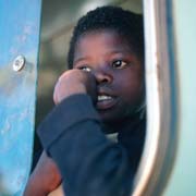 Boy in bus