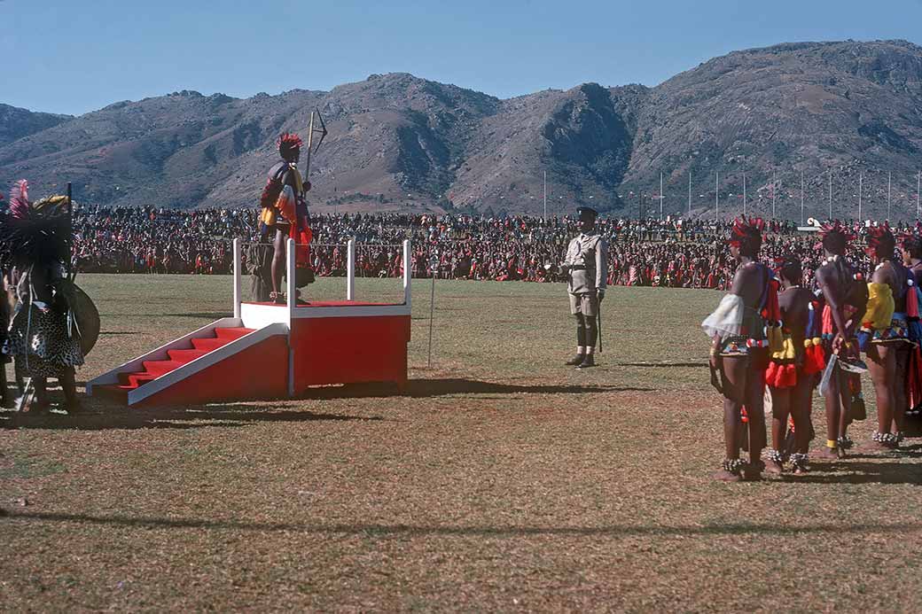 During National Anthem