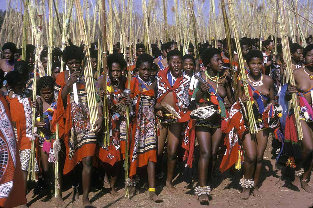 Girls marching