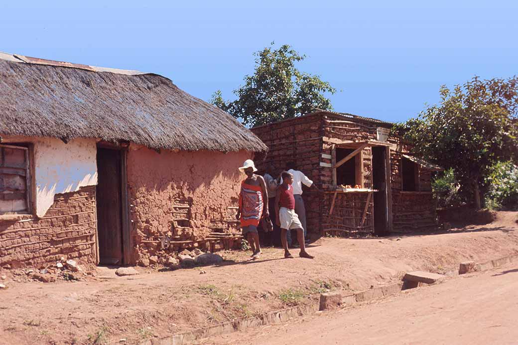 Mud brick houses