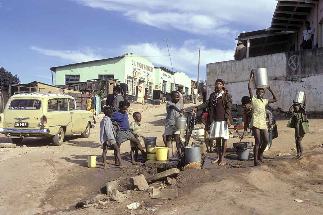 Fetching water