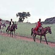 Riding horses