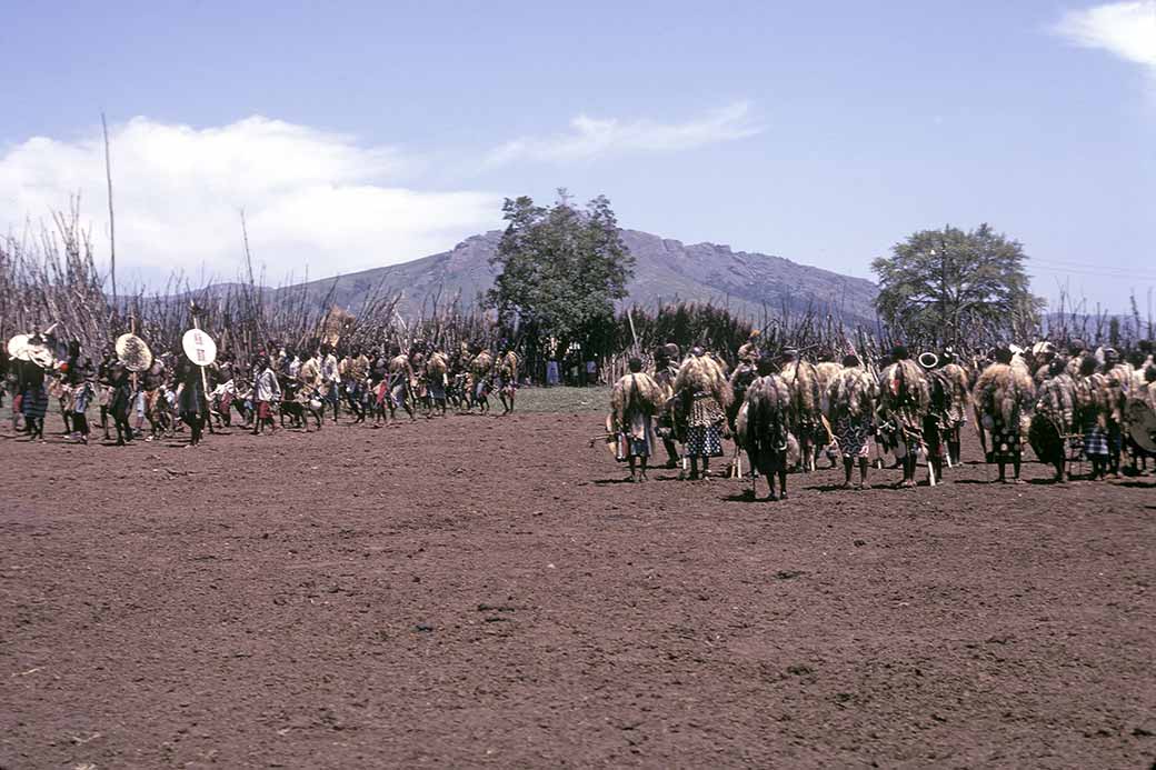 Marching out