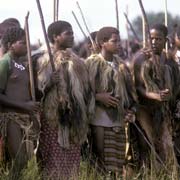 Young men dancing