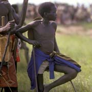 Young boy resting