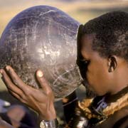 Drinking maize beer