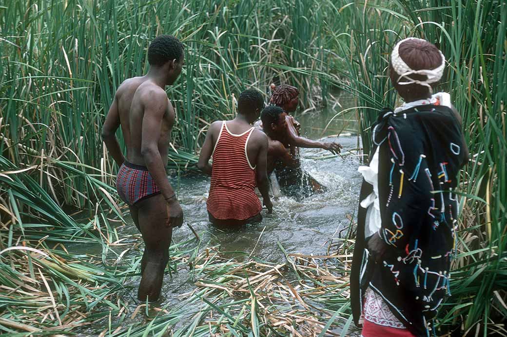 Immersion in water