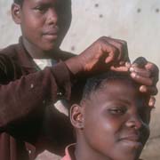 Plaiting hair