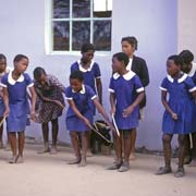 School girls dancing