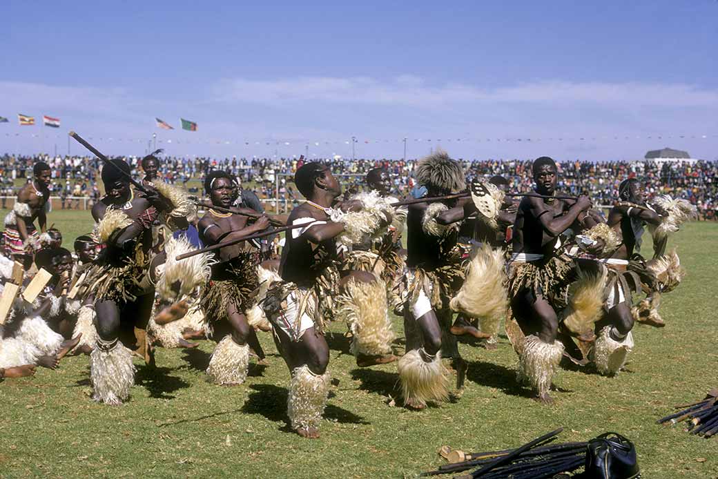 Enthusiastic Sibhaca dance