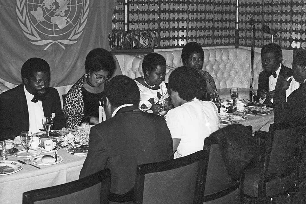 Prince Masitsela, Hugh Greenidge, Dinner party