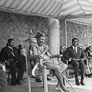 King Sobhuza II enjoying SNS choir