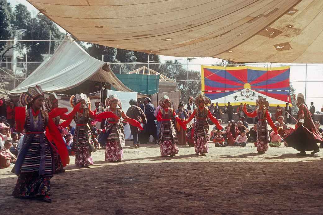 Women  dancing in Tibetan Opera