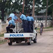 Police patrol car 