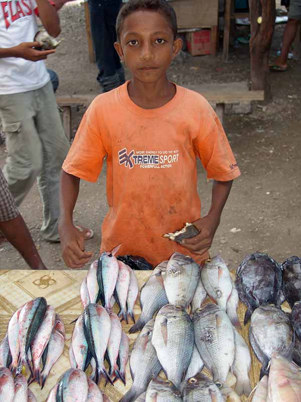 Boys with fish