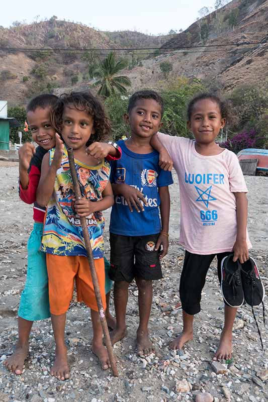 Children on the beach