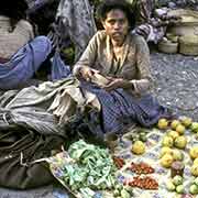 Selling vegetables