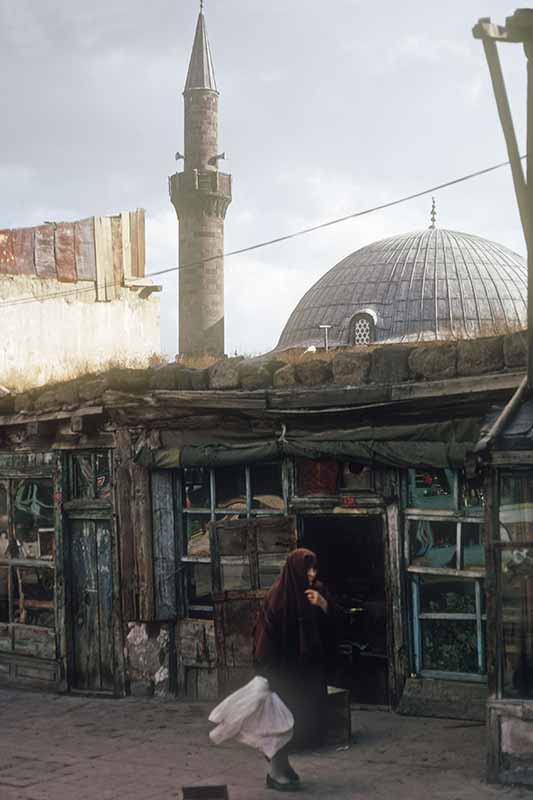 Mosque and small shops