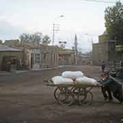 Pushing a cart, Erzurum