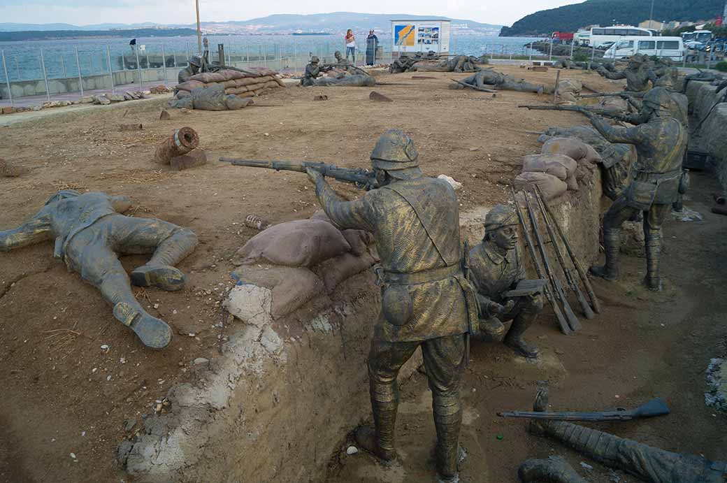 Turkish trench warfare display