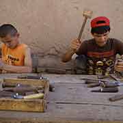 Young woodcarvers